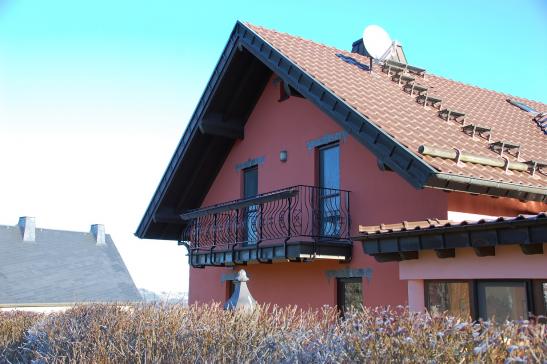 Balkon der Wohnung Frühling