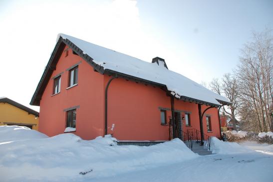 Ansicht von Straße im Winter